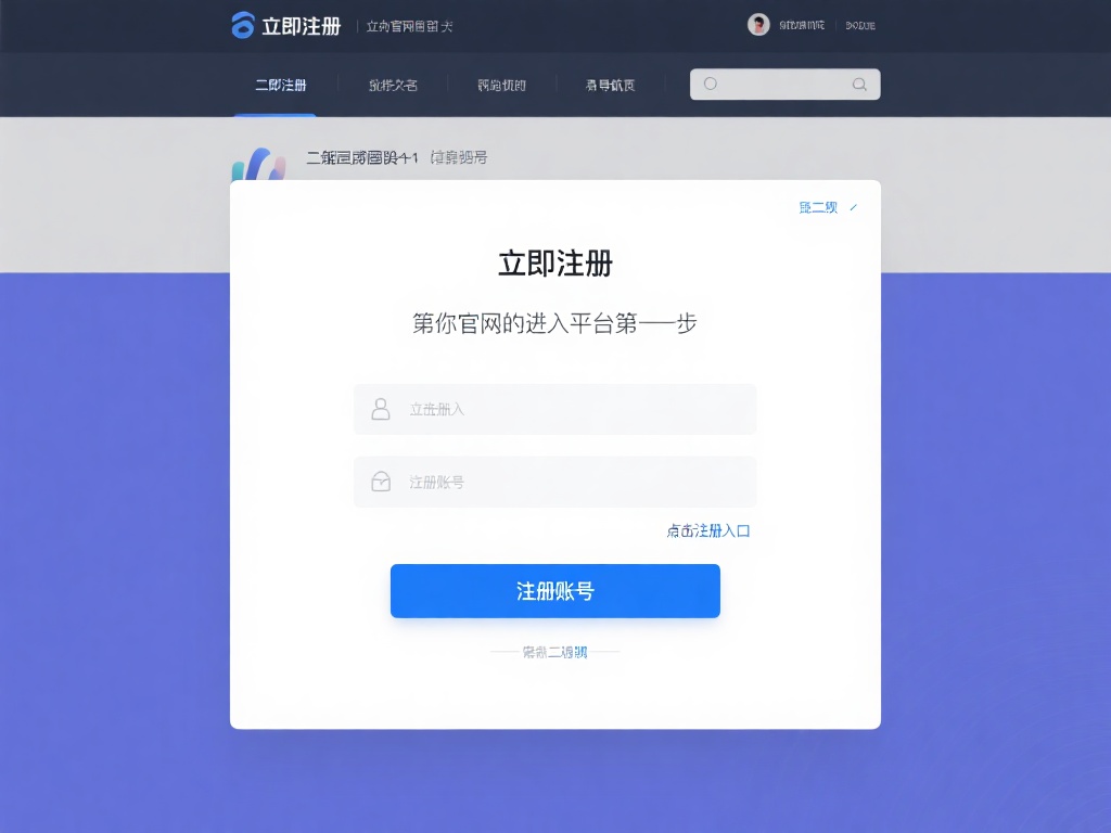 第二步：点击注册入口
进入官网后，你可以在页面顶